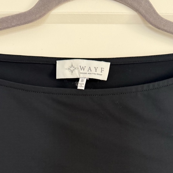 WAYF black bell sleeve long sleeve top size small - Picture 3 of 3